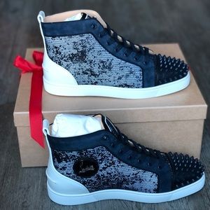 Louboutin Orlatto Flat Sneakers mesh moon